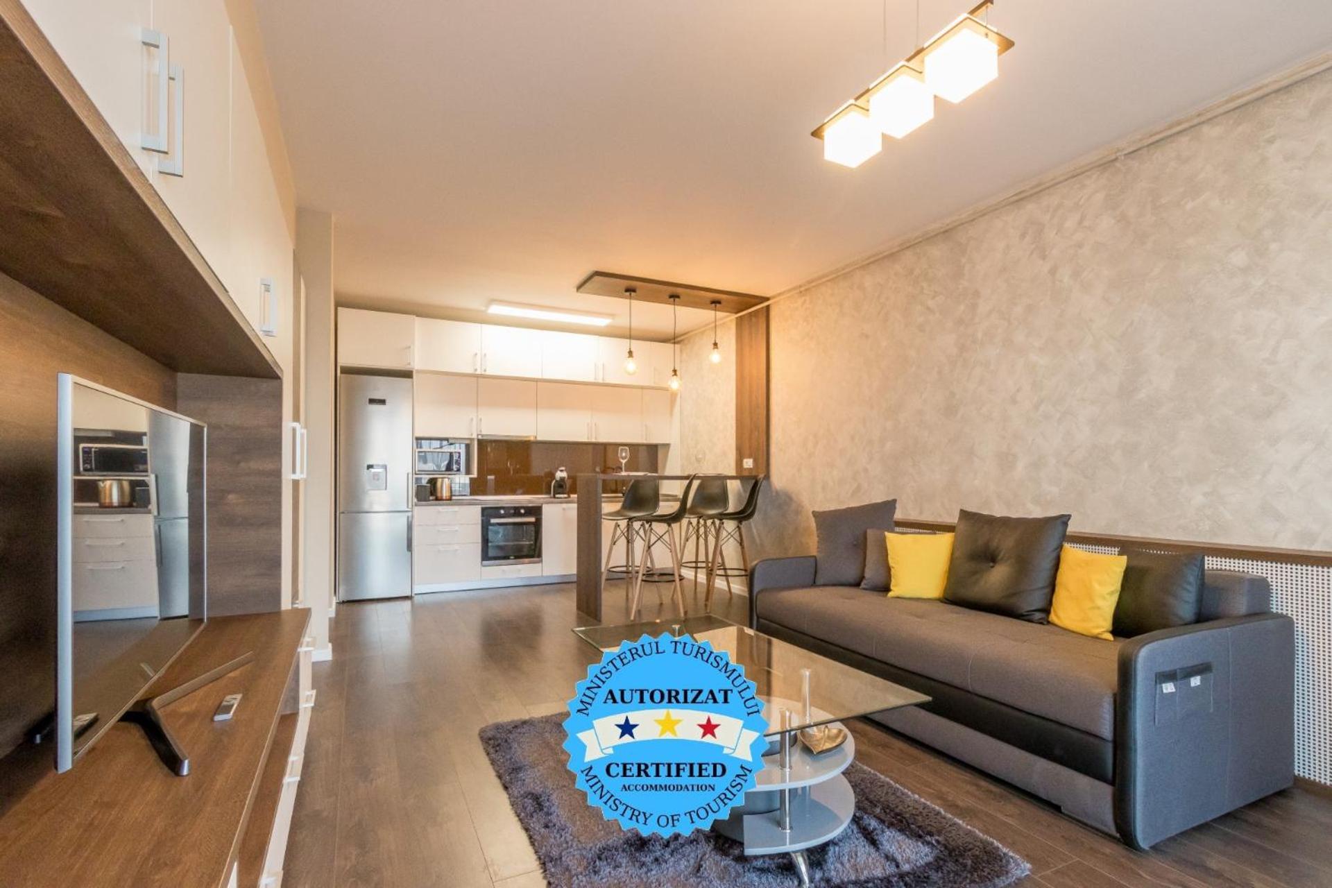 Modern Downtown Apartment Kluž Exteriér fotografie